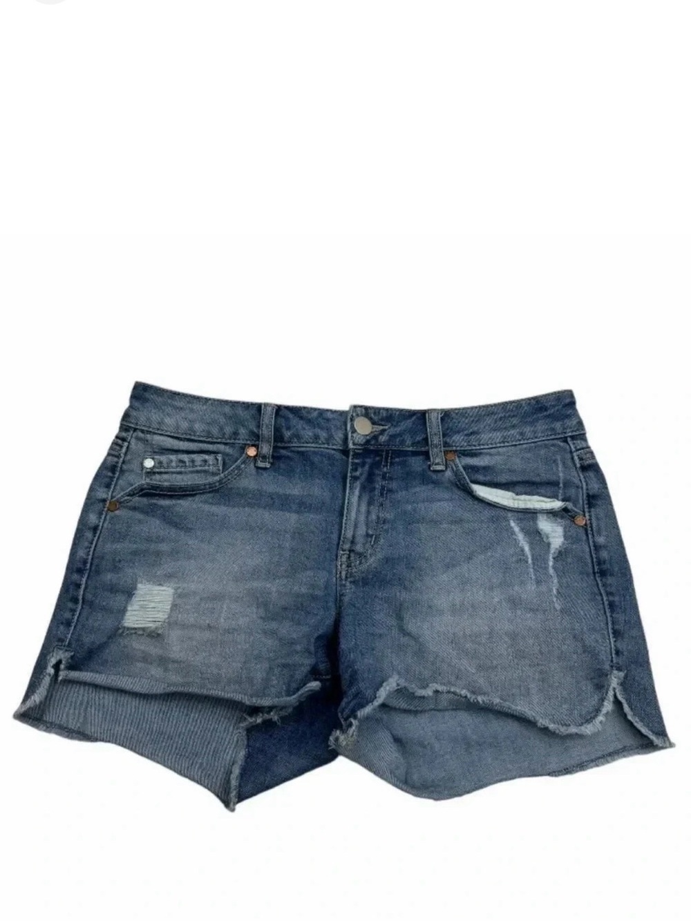 Level 99 Chelsea Cut Off Jean Shorts Women’s 27 Hamptons Distressed Raw Hem